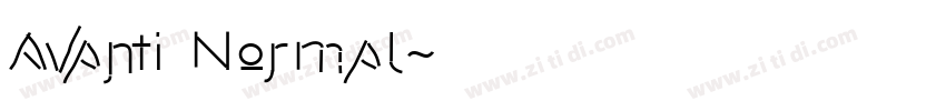 Avanti Normal字体转换